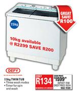 Defy Twin Tub-7.5kg
