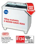 Defy Twin Tub-10kg