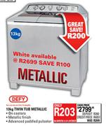 Defy Twin Tub Metallic-13kg