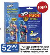 Dr.Lee Pain Relief Spray-100ml Plus Free A Pack Of Patches