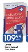 Clicks Sports Support Knee Brace-Each
