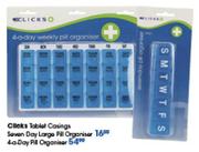 Clicks Tablet Casings Seven Day Large Pill Organiser