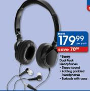 Sway Dual Pack Headphones-Per Pack