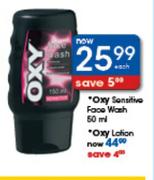Oxy Sensitive Face Wash-50ml Each
