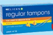 Clicks 16 Super Plus Tampons