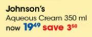 Johnson's Aqueous Cream-350ml Each