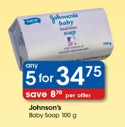 Johnson's Baby Soap-5 x 100g