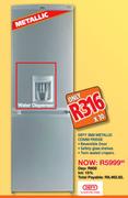 Defy Metallic Combi Fridge-360 Ltr