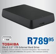 Toshiba Stor.E 2.5" External Hard Drive-1TB