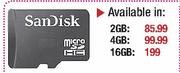 Sandisk MicroSD Card-2GB