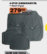 4-Stuk Rubber Mat Stel