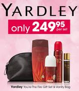 Yardley You're The Fire Gift Set & Vanity Bag-Each