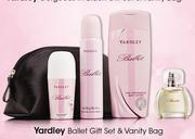 Yardley Ballet Gift Set & Vanity Bag-Each