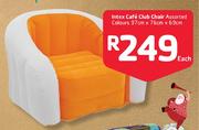 Intex Cafe Club Chair Assorted Colours-97cmx76cmx69cm Each