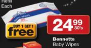 Bennetts Baby Wipes-80's