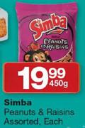 Simba Peanuts & Raisins-450gm 