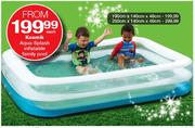 Kosmik Aqua-Splash Inflatable Family Pool(190cmX140cmX40cm)