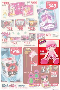 Pick n Pay Hyper: Save Big On All Your Favourites From Toys to Trees  ( 24 Nov - 29 Dec 2013), page 11