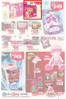 Pick n Pay Hyper: Save Big On All Your Favourites From Toys to Trees  ( 24 Nov - 29 Dec 2013), page 11
