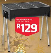 Metalix Mini Braai-45x30x1cm