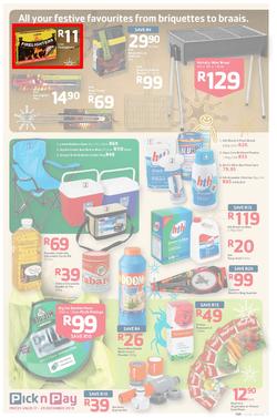 Pick n Pay : Save Big On All Your Festive Favourites From Choccies To Champers ( 17 Dec - 29 Dec 2013), page 11