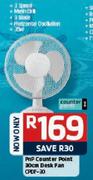 Pnp Counter Point 30cm Desk Fan CPDF-30-Each