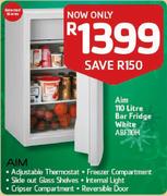Aim 110L Bar Fridge White ABF110H