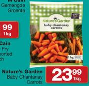 Nature's Garden Baby Chantanay Carrots-1kg