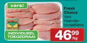 Fresh Choice Vars Hoenderborsiefilette-Per Kg
