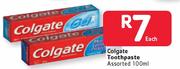 Colgate Toothpaste Assorted-100ml Each.