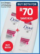 Dove Shampoo-400ml And Conditioner-200ml