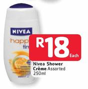 Nivea Shower Creme Assorted - 250ml 