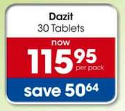 Dazit Tabs-30's Pack