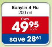 Banylin 4 Flu-200ml Pack