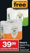 Rose's Sparkling Drink Assorted-6x275ML Per Pack