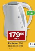 Platinum 1.7L 360 Degree Cordless Kettle