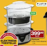 Platinum 3-Tier Food Steamer-3.5L