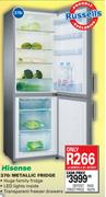 Hisense Metallic Fridge-370 Ltr