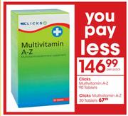 Clicks Multivitamin A-Z-90 Tabs