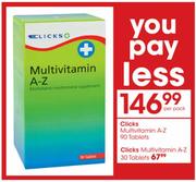 Clicks Multivitamin A-Z-30 Tabs