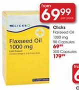 Clicks Flaxseed Oil-300 Caps