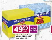 Ethnix Thick'n Thirsty Handy Cloths-30'S Or Supa Wipes-50's