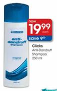 Clicks Anti-Dandruff Shampoo-250ml each