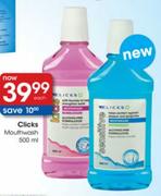 Clicks Mouthwash-500ml each