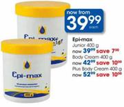 Epi-Max Plus Body Cream-400g Each