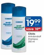 Clicks Anti-Dandruff Shampoo-250ml Each