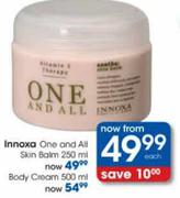 Innoxa One And Ali Skin Balm-250ml Each 