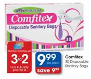 Comfitex 30 Disposable Sanitary Bags-Per Pack