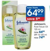 Johnson's Pure Tissue Oil-125ml Each