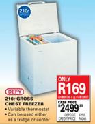Defy 210 Ltr Gross Chest Freezer